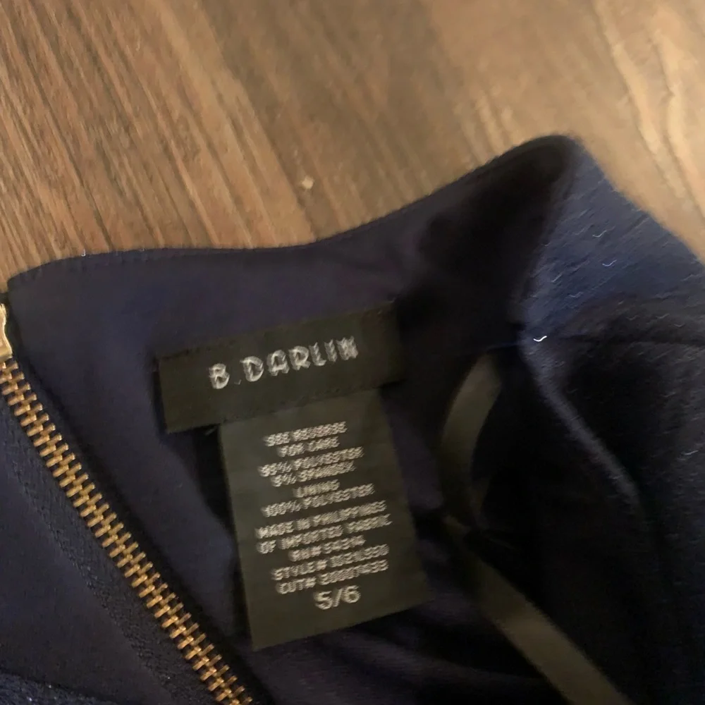 one shoulder asymmetrical blue formal dress - Picture 4 of 4